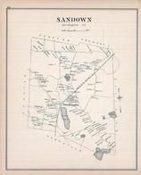 Sandown, New Hampshire State Atlas 1892 Uncolored